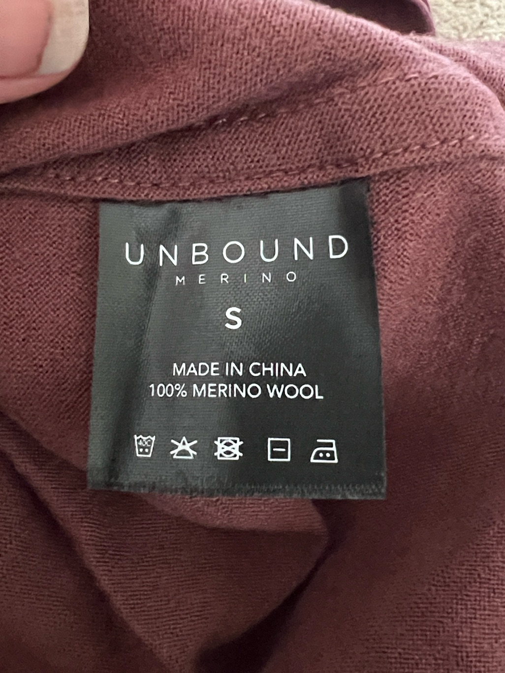 Unbound Merino Boxy Tee Nwot — image 3 of 5